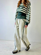 MICALLE MICALLE(ミカーレミカーレ)レイヤード風ボーダーTシャツ