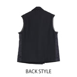 MICALLE MICALLE(ミカーレミカーレ)異素材切替ジレ