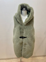 GALLERY BEIGE エコファーダウンフードベスト