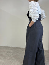 MICALLE MICALLE(ミカーレミカーレ)フリルトップサロペット