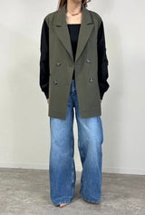 MICALLE MICALLE(ミカーレミカーレ ) 異素材テーラードジャケット