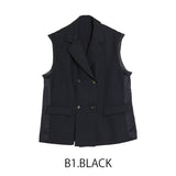 MICALLE MICALLE(ミカーレミカーレ)異素材切替ジレ