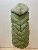 GALLERY BEIGE エコファーダウンフードベスト