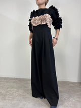 MICALLE MICALLE(ミカーレミカーレ)フリルトップサロペット