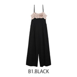 MICALLE MICALLE(ミカーレミカーレ)フリルトップサロペット