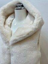 GALLERY BEIGE エコファーダウンフードベスト