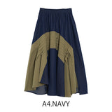 MICALLE MICALLE(ミカーレミカーレ ) デニム切り替えイレヘムスカート