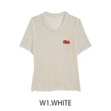 MICALLE MICALLE(ミカーレミカーレ)かぎ編みニットトップス