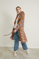 Souvenir (スーベニア) フード付きガウン風コート