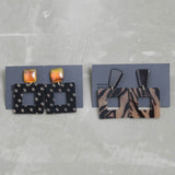 MICALLE MICALLE(ミカーレミカーレ)2カラー アクリルスクエアピアス - AVANTI&JOLIJOLI