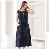 MICALLE MICALLE(ミカーレミカーレ)デニムノースリーブワンピース - AVANTI&JOLIJOLI