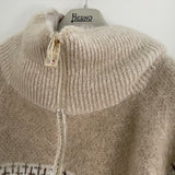 Herno(ヘルノ)フラッフィーボーダーケープジャケット