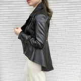 MICALLE MICALLE(ミカーレミカーレ)アシメントリーライダースジャケット