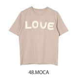 MICALLE MICALLE(ミカーレミカーレ)2カラー LOVE Tシャツ