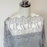 MICALLE MICALLE(ミカーレミカーレ)3カラー レース切り替えTシャツ - AVANTI&JOLIJOLI