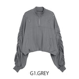 MICALLE MICALLE（ミカーレミカーレ）ZIPデザインプルオーバー