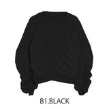 MICALLE MICALLE（ミカーレミカーレ）ギャザースリーブトップス