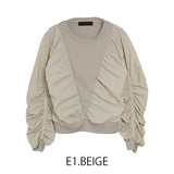 MICALLE MICALLE（ミカーレミカーレ）ギャザースリーブトップス