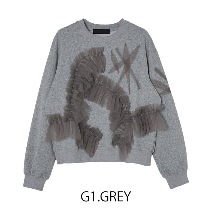 MICALLE MICALLE（ミカーレミカーレ）デザインチュールスウェット