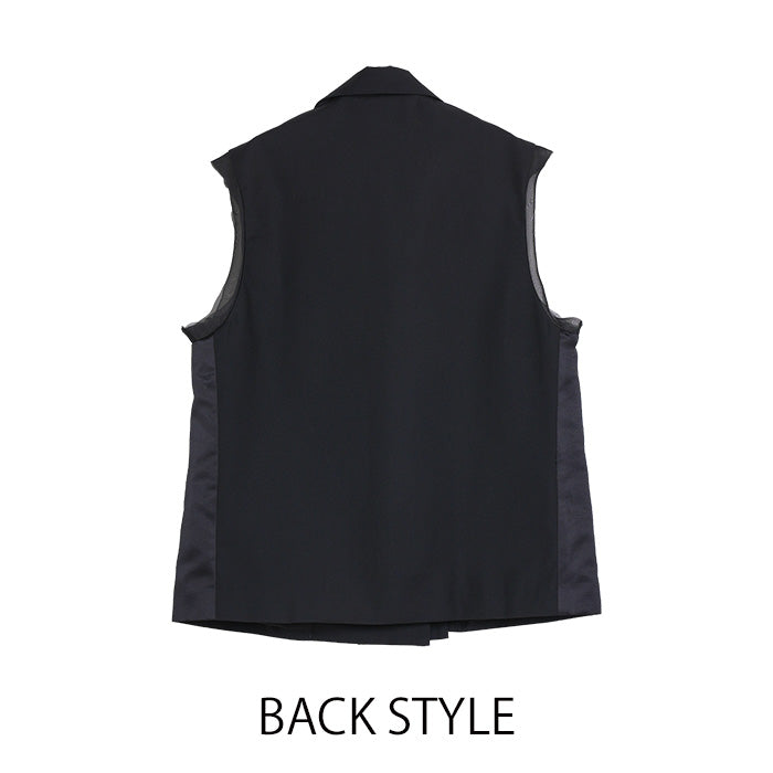 MICALLE MICALLE（ミカーレミカーレ）異素材切替ジレ