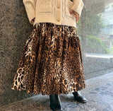 MICALLE MICALLE（ミカーレミカーレ）柄ティアードスカート