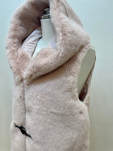 GALLERY BEIGE　エコファーダウンフードベスト