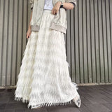 MICALLE MICALLE（ミカーレミカーレ）フェザーロングスカート