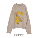 MICALLE MICALLE（ミカーレミカーレ）モチーフ入りニットプルオーバー