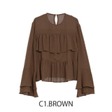 MICALLE MICALLE（ミカーレミカーレ）フリルブラウス