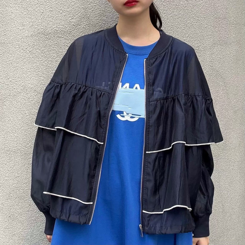 MICALLE MICALLE（ミカーレミカーレ）ティアードフリルジャケット