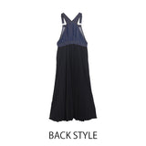 MICALLE MICALLE（ミカーレミカーレ）切替デザインエプロンドレス