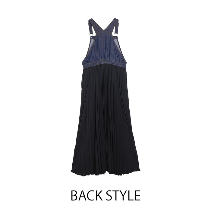 MICALLE MICALLE（ミカーレミカーレ）切替デザインエプロンドレス