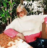 MICALLE MICALLE（ミカーレミカーレ）4COLOR ウオッシャブルハイネックバイカラーニット