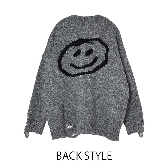 MICALLE MICALLE（ミカーレミカーレ）ワンポイントクラッシュニット