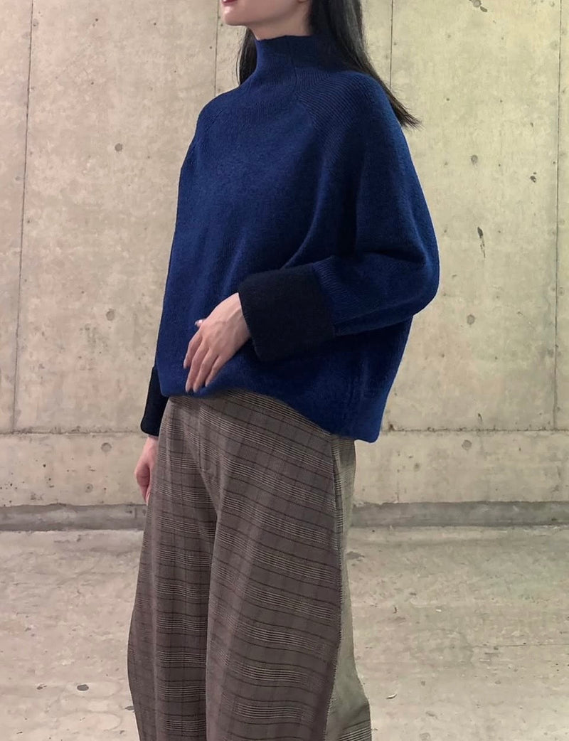 11月初旬発送：MICALLE MICALLE（ミカーレミカーレ）チェック柄バレルパンツ
