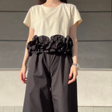 MICALLE MICALLE（ミカーレミカーレ）フリルＴセットアップ