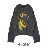 MICALLE MICALLE（ミカーレミカーレ）モチーフ入りニットプルオーバー