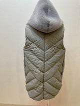 GALLERY BEIGE　エコファーダウンフードベスト