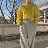 MICALLE MICALLE（ミカーレミカーレ）ギャザースリーブトップス