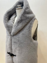 GALLERY BEIGE　エコファーダウンフードベスト