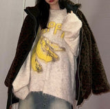 MICALLE MICALLE（ミカーレミカーレ）モチーフ入りニットプルオーバー