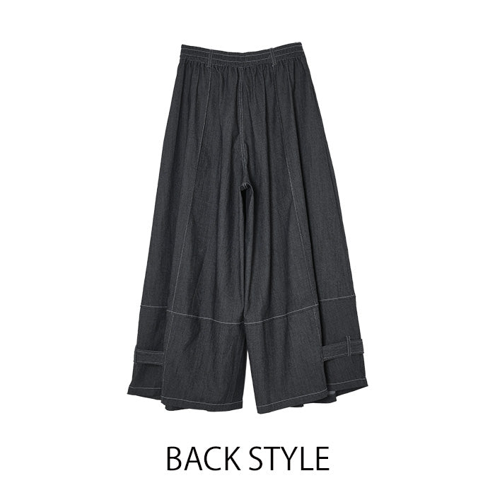 MICALLE MICALLE（ミカーレミカーレ）センタータックデニムワイドパンツ