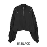 MICALLE MICALLE（ミカーレミカーレ）ZIPデザインプルオーバー