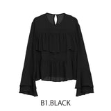 MICALLE MICALLE（ミカーレミカーレ）フリルブラウス