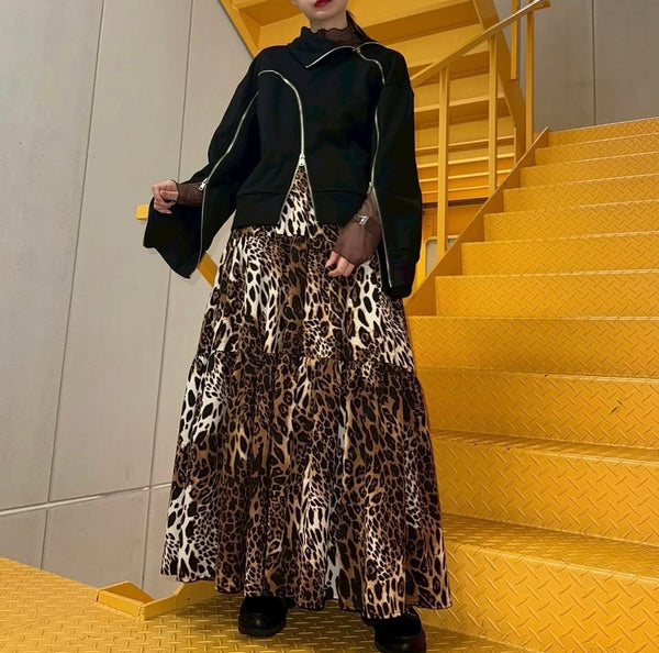 MICALLE MICALLE（ミカーレミカーレ）柄ティアードスカート