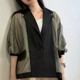 MICALLE MICALLE（ミカーレミカーレ）異素材テーラードジャケット