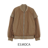 MICALLE MICALLE（ミカーレミカーレ）チュールドッキングブルゾン