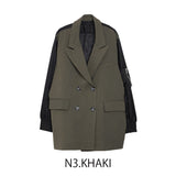 MICALLE MICALLE（ミカーレミカーレ ) 異素材テーラードジャケット