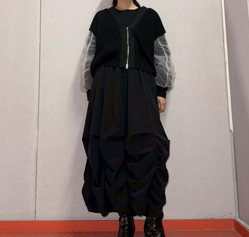 MICALLE MICALLE（ミカーレミカーレ）ランダムタックスカート