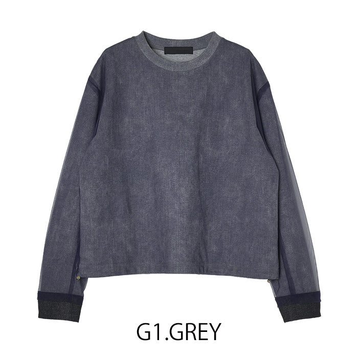 MICALLE MICALLE（ミカーレミカーレ）チュール重ねプルオーバー